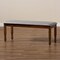 Baxton Studio Corey Grey Upholstered and Walnut Wood Dining Bench 171-10923 - alternate 4
